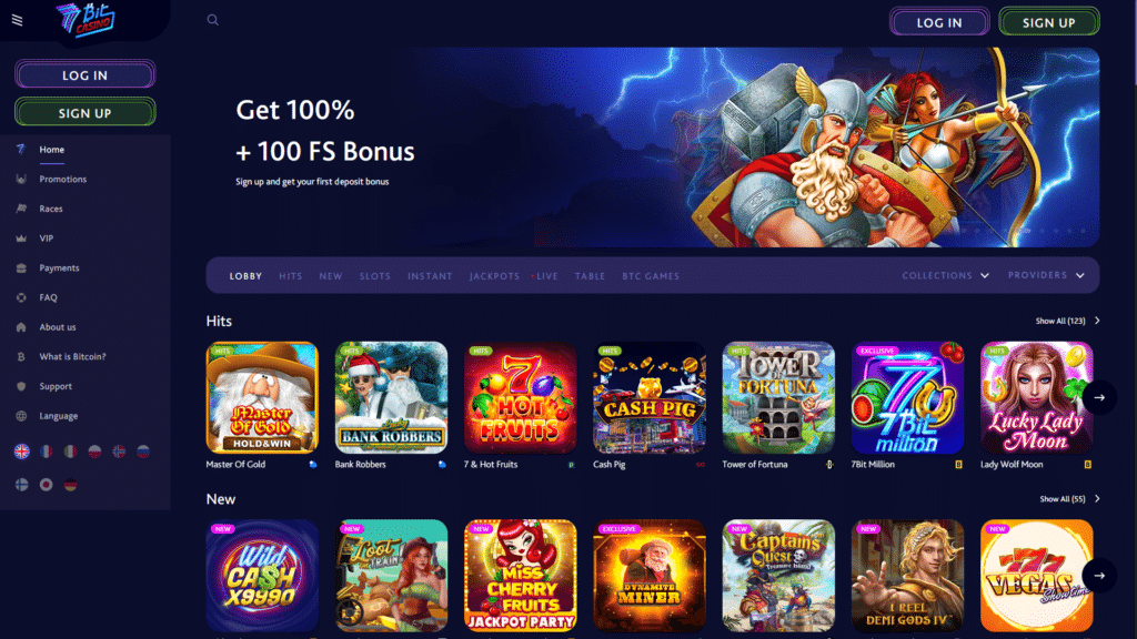 7Bit Online Bitcoin Casino Games and Software Providers

