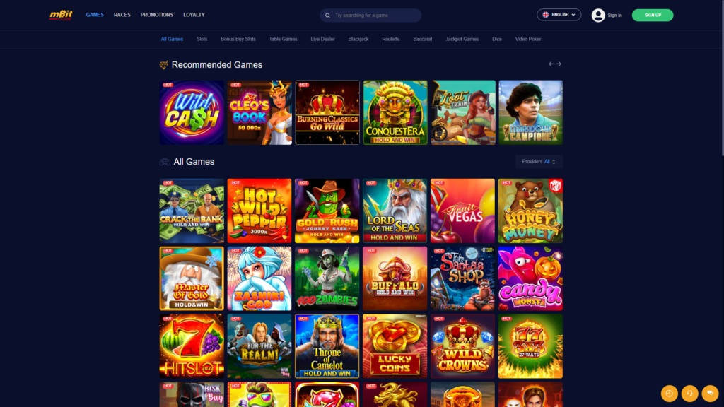 mBit Online Bitcoin Casino Games and Software Providers