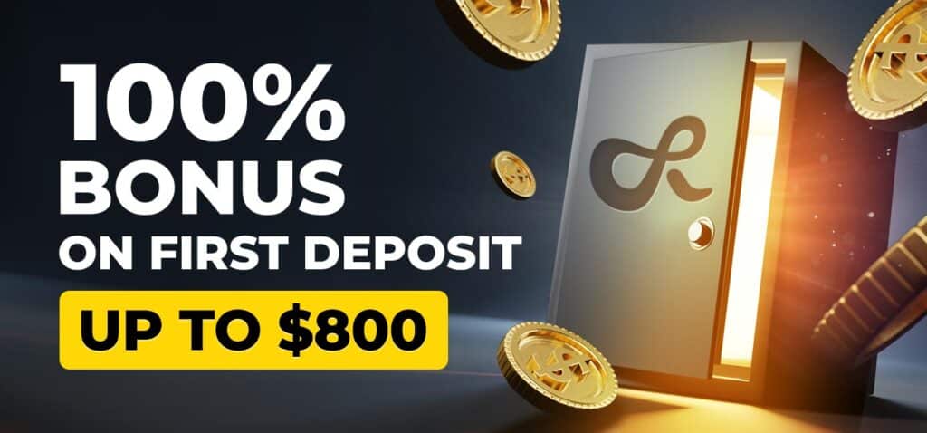 First Deposit Bonus of 100% up to $800 at K8.io Crypto Casino
