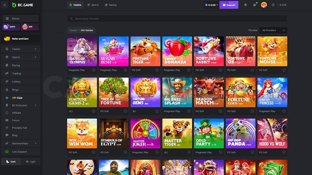 BC.Game Crypto Casino - Games and Software Providers  | Casinofinder.co