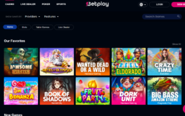 Betplay Casino Lobby - Games & Providers