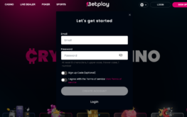 Betplay Casino - Login & Signup Method