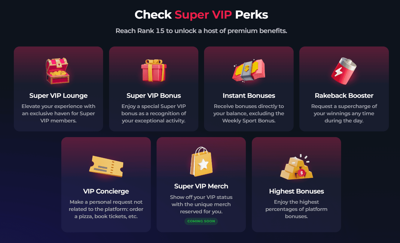 Crypto Casino VIP Perks