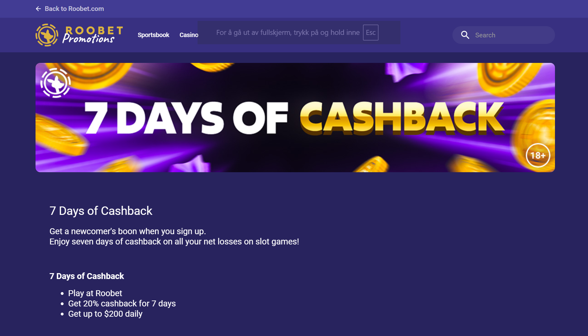 What is a Cashback Casino Bonus? 